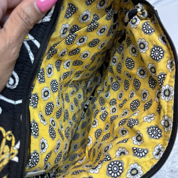 Vera Bradley CLEAN‎ X-Tall Zip Tote Retired Quilted Yellow Bird Crossbody 11x12 - Picture 9 of 9